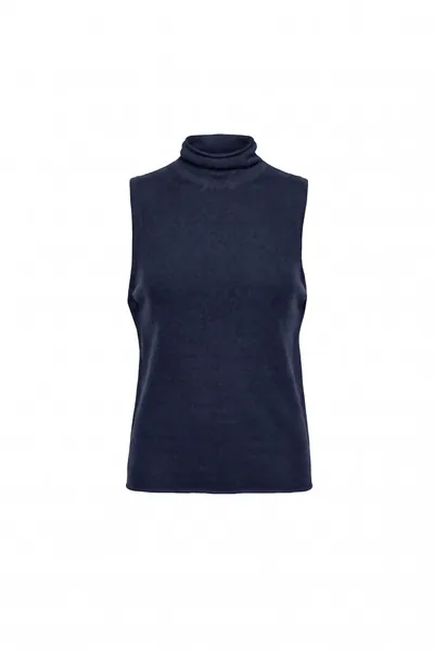 Soft Alpaca-Blend Side-Button Vest
