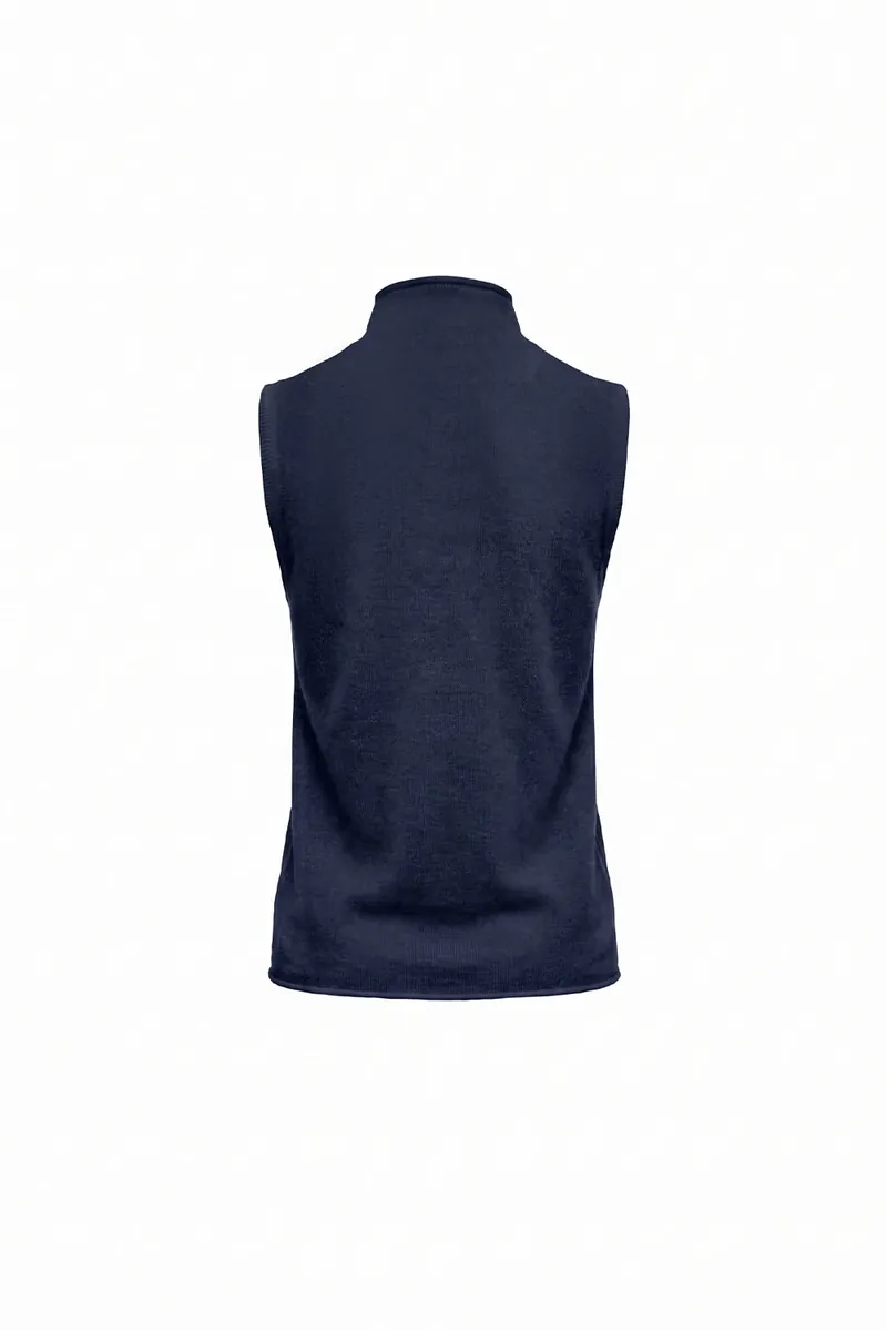 Soft Alpaca-Blend Side-Button Vest