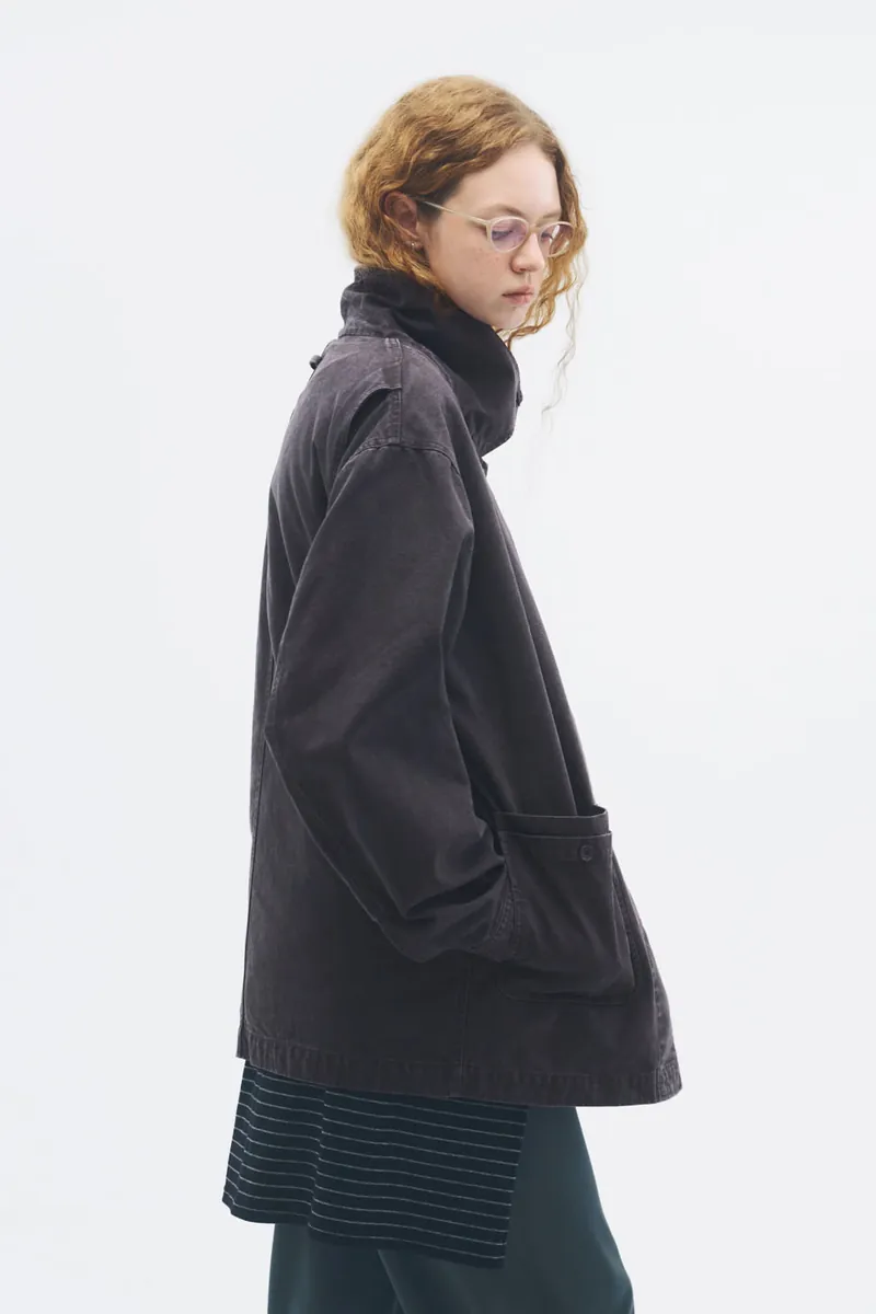 2-in-1 Multi-Pocket Washed Cotton Jacket