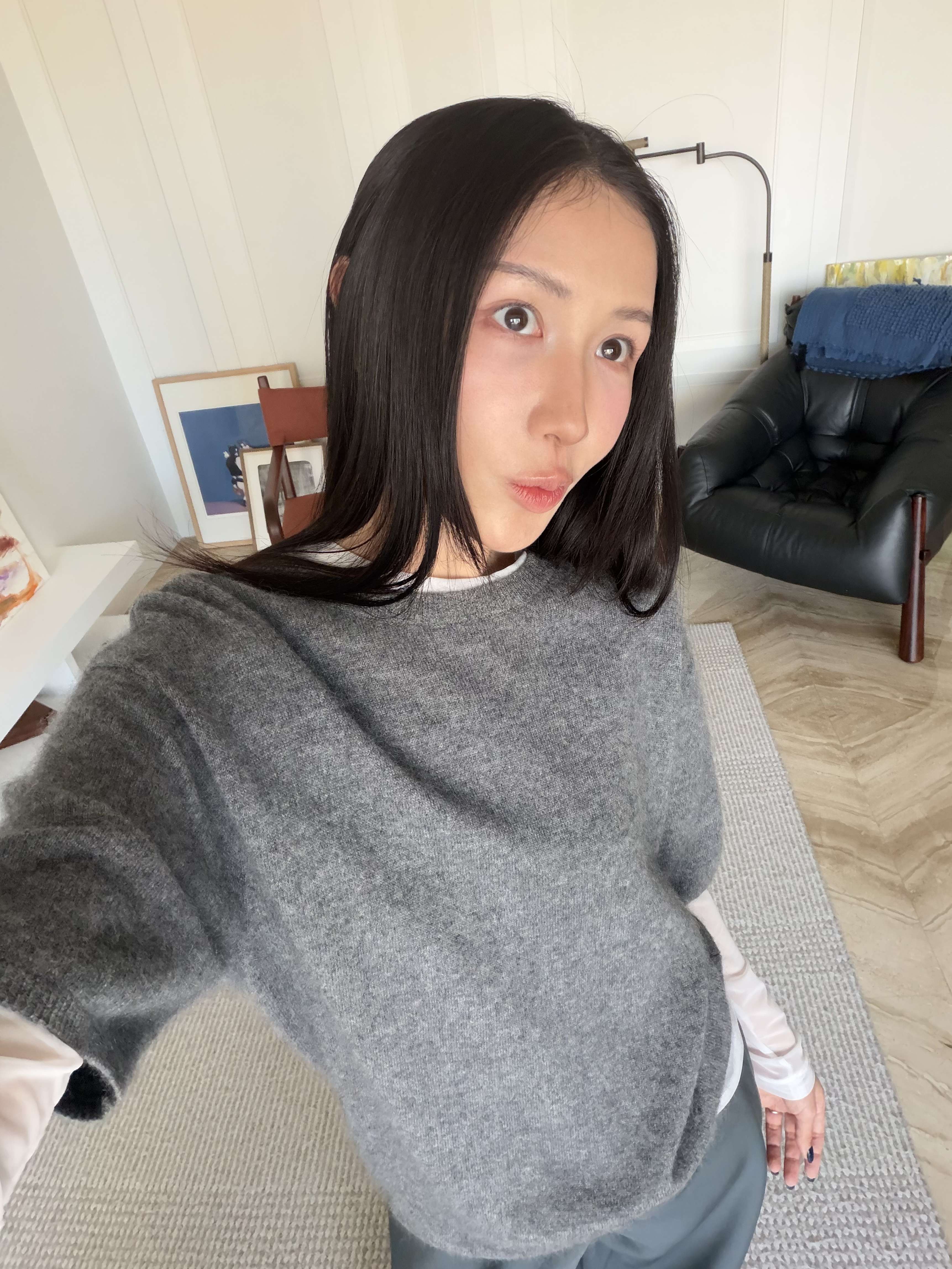 2026.10 100% Cashmere圓領短袖針織衫