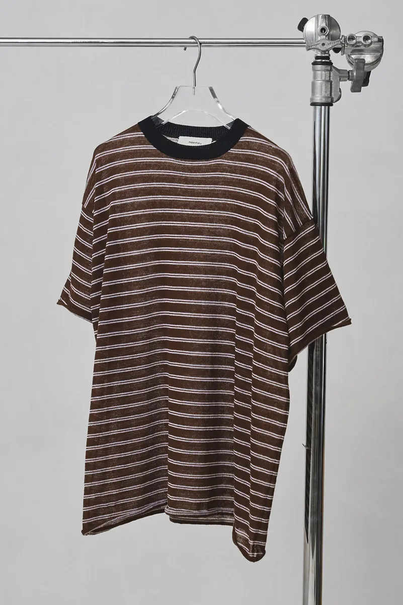 [春夏新品預訂] Border Halfsleeve Knit