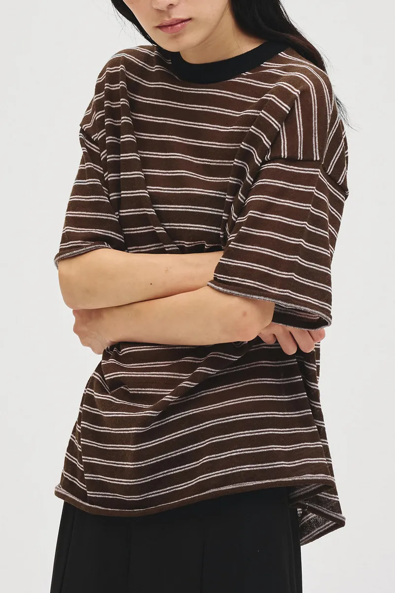 [春夏新品預訂] Border Halfsleeve Knit