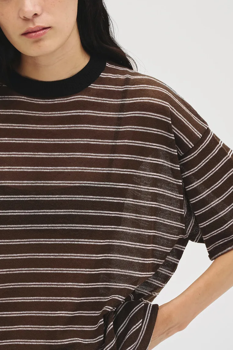 [春夏新品預訂] Border Halfsleeve Knit