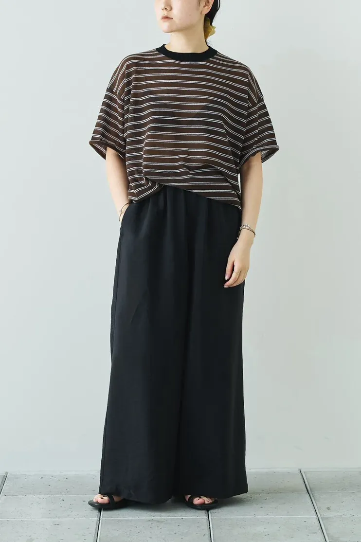 [春夏新品預訂] Border Halfsleeve Knit