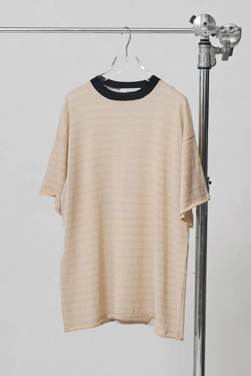 [春夏新品預訂] Border Halfsleeve Knit
