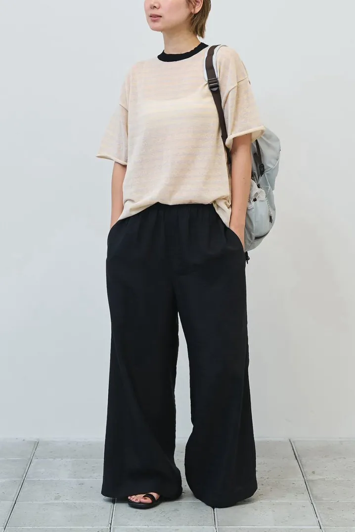 [春夏新品預訂] Border Halfsleeve Knit
