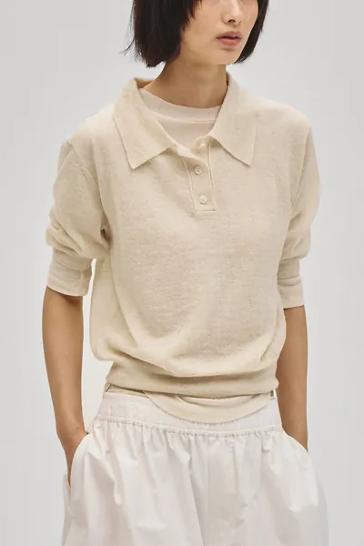 [春夏新品預訂] Mohair Knit Polo