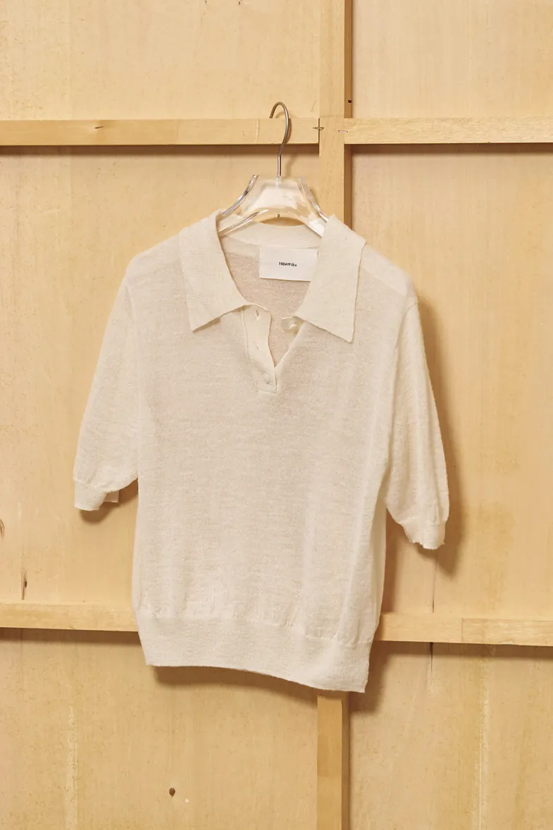 [春夏新品預訂] Mohair Knit Polo
