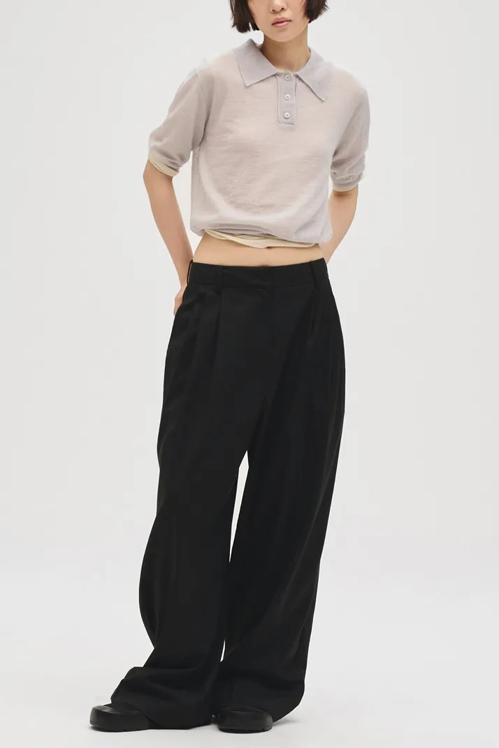 [春夏新品預訂] Mohair Knit Polo