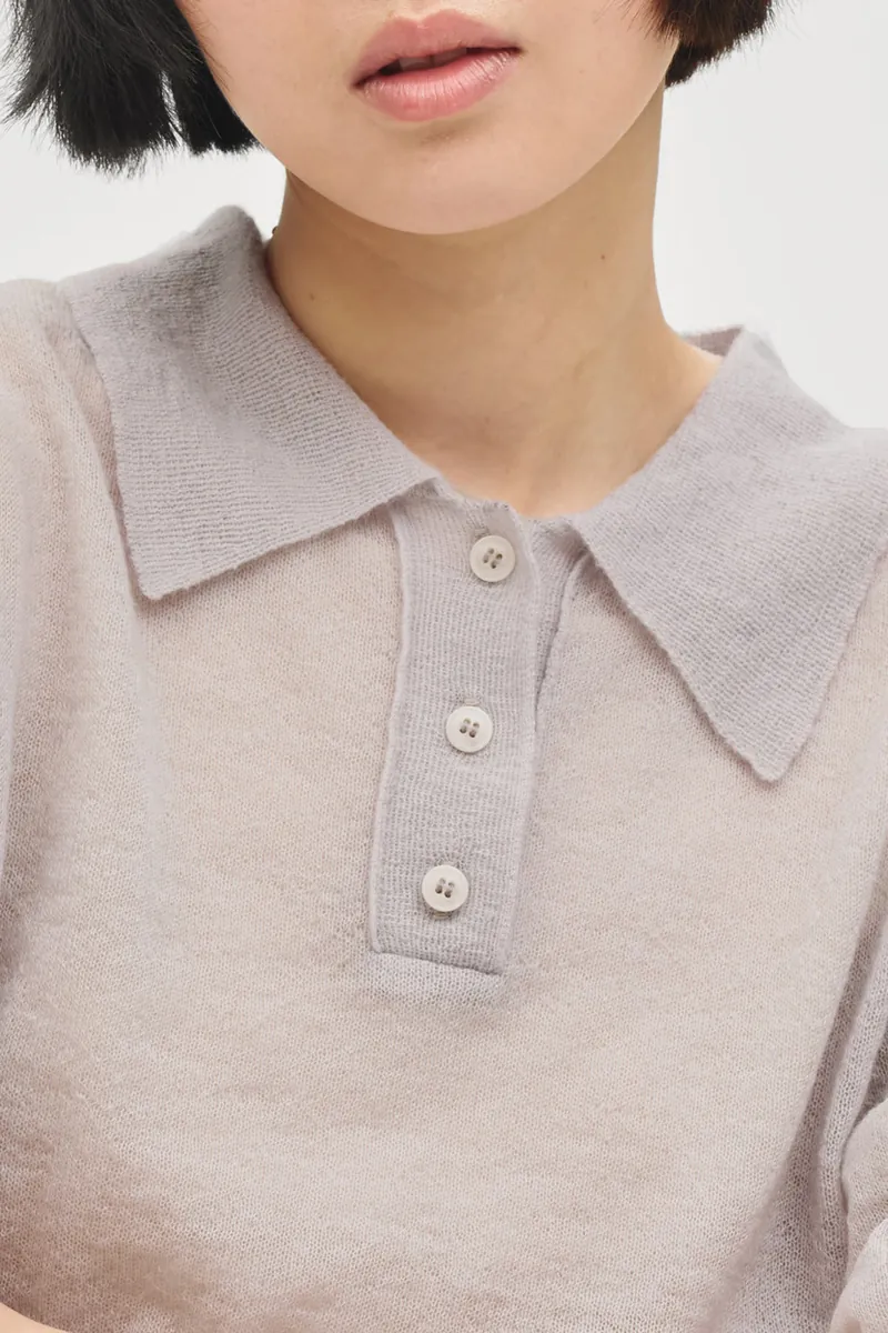 [春夏新品預訂] Mohair Knit Polo