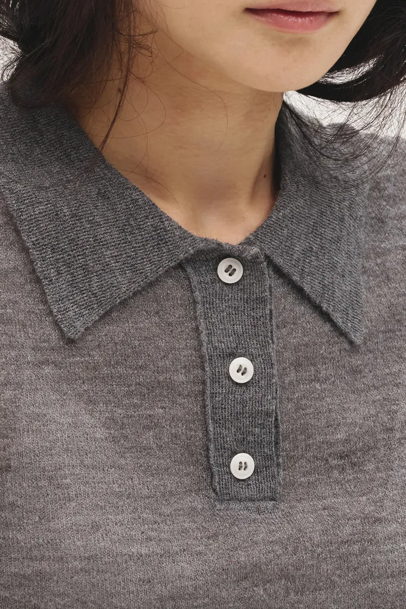 [春夏新品預訂] Mohair Knit Polo