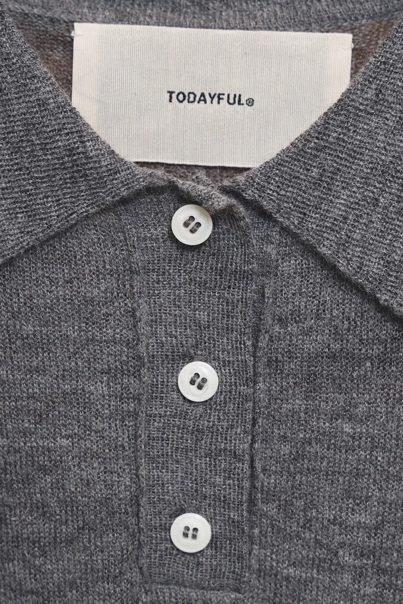 [春夏新品預訂] Mohair Knit Polo