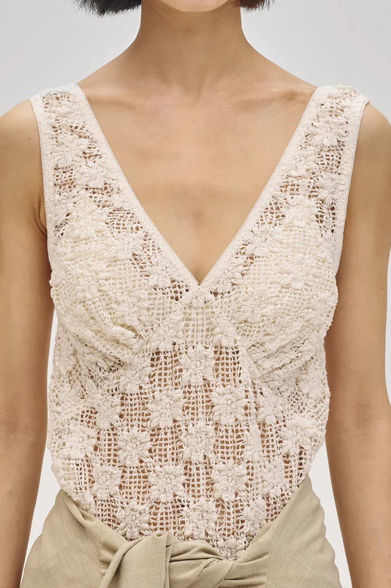 [春夏新品預訂] Shrink Lace Tanktop