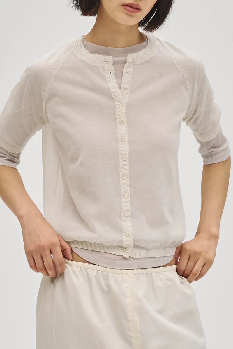 [春夏新品預訂] Sheer Knit Cardigan
