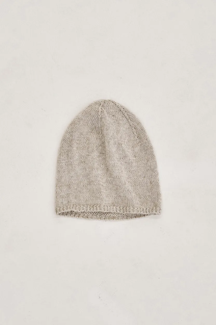 Studio Doe ニット帽　ホワイト PRE-ORDER] Linen Knit Beanie