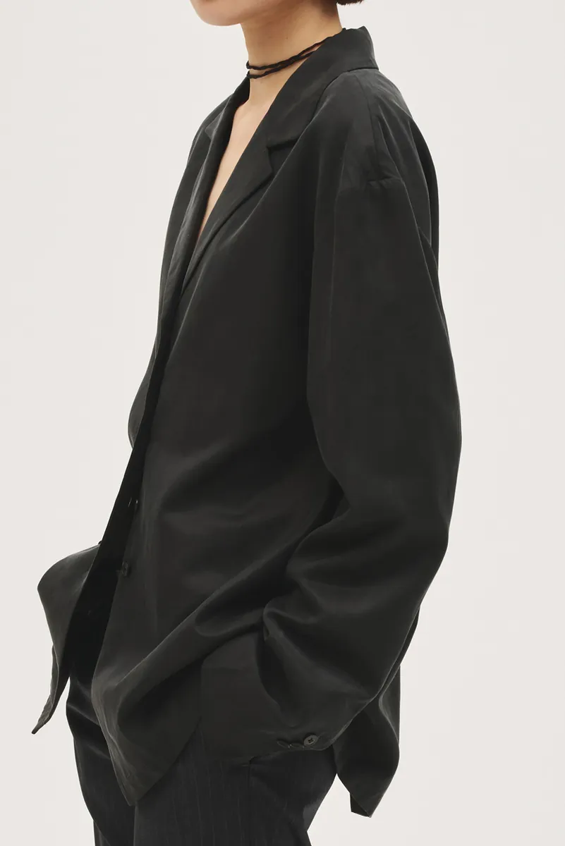 [春夏新品預訂] Satin Shirts Jacket