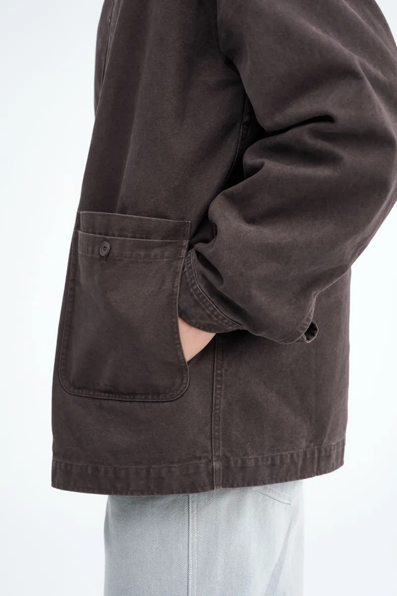 2-in-1 Multi-Pocket Washed Cotton Jacket