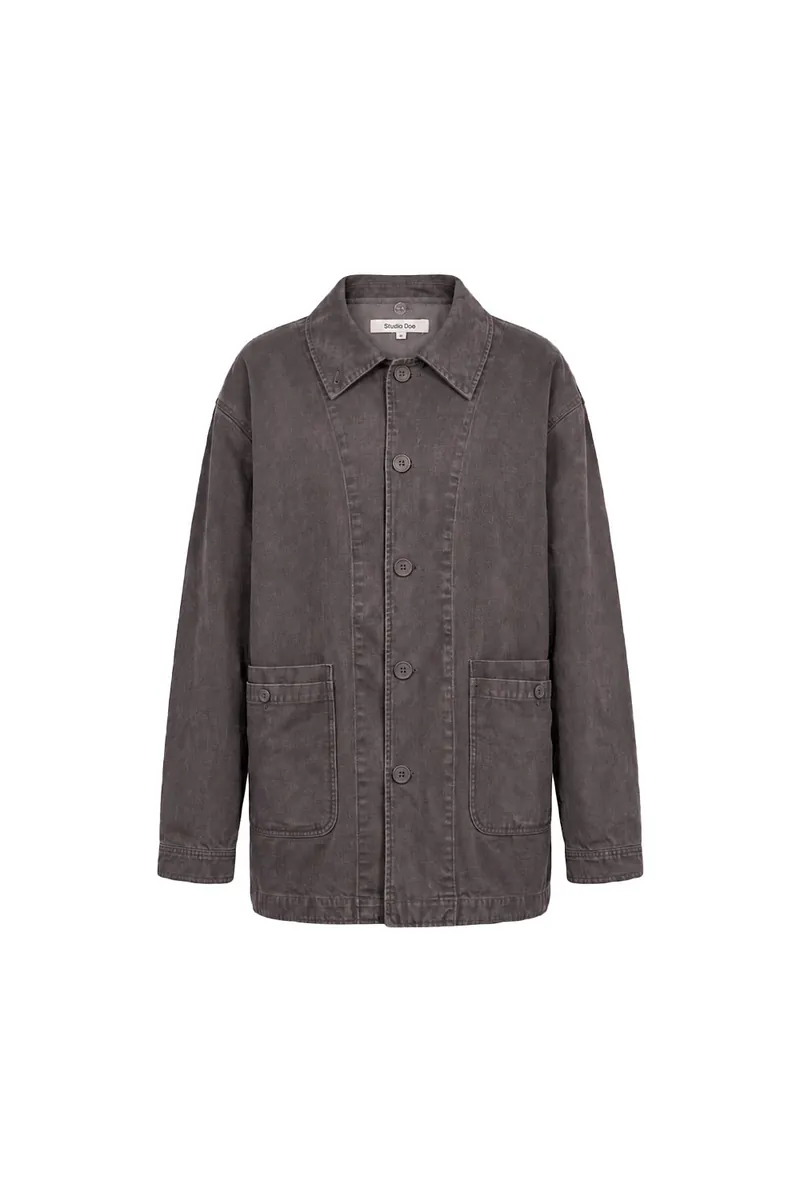 2-in-1 Multi-Pocket Washed Cotton Jacket