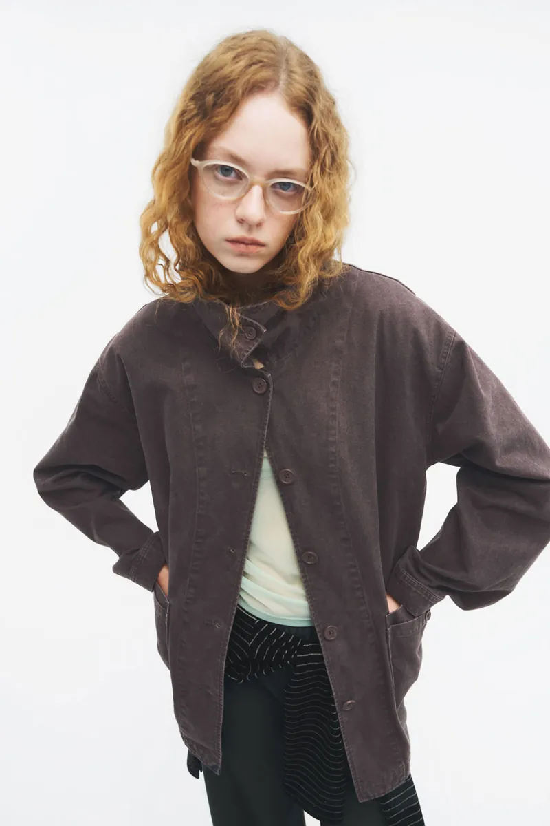 2-in-1 Multi-Pocket Washed Cotton Jacket