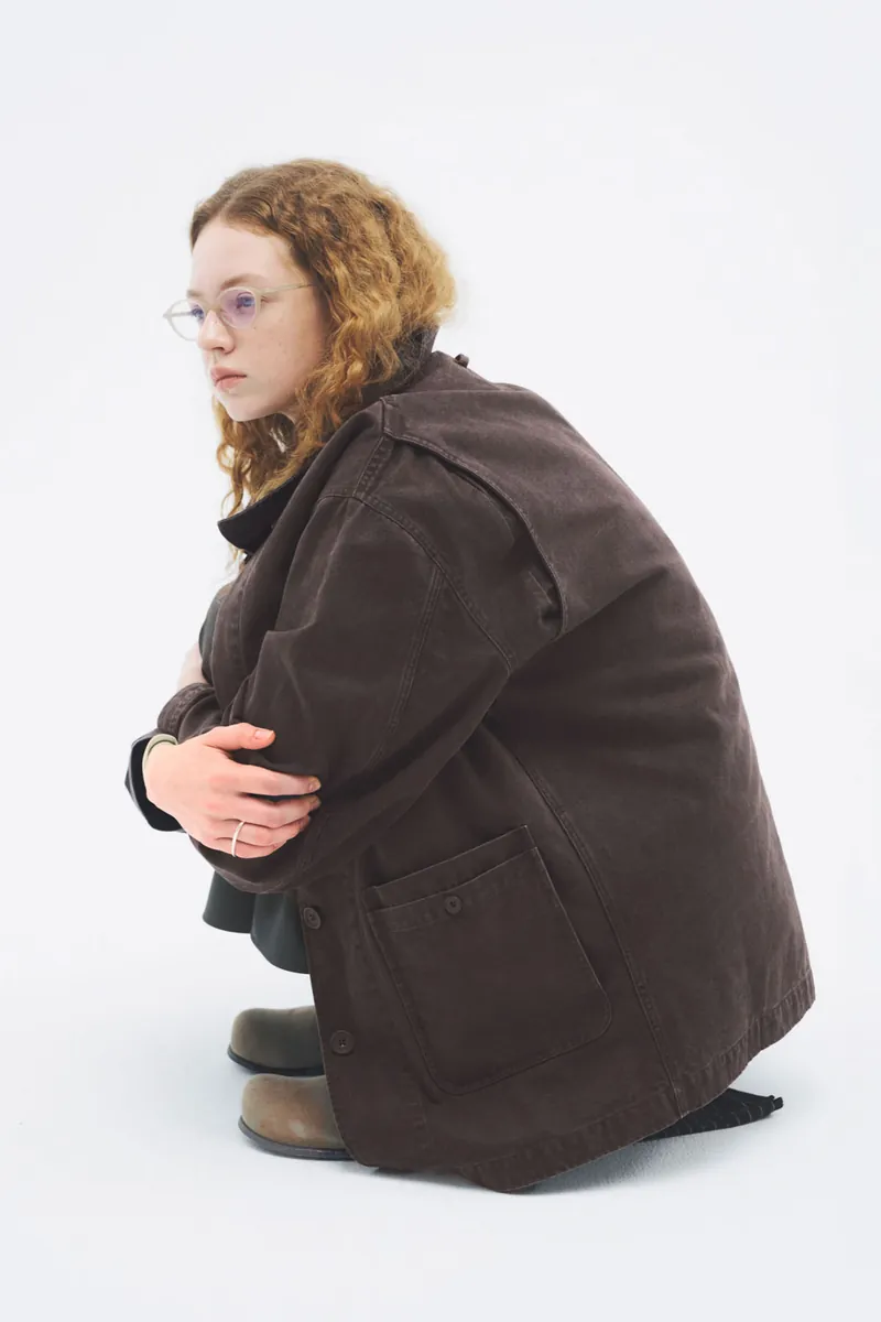 2-in-1 Multi-Pocket Washed Cotton Jacket