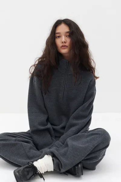 Studio Doe × TODAYFUL - Cotton-Wool Half-Zip Pullover