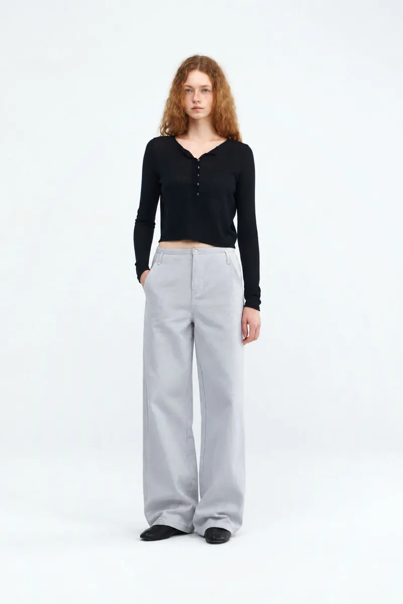 Buckle Two-Tone Adjustable Work Pants
