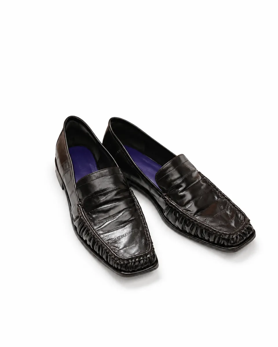 todayful》Squaretoe Gather Loafers Squaretoe Gather Loafers