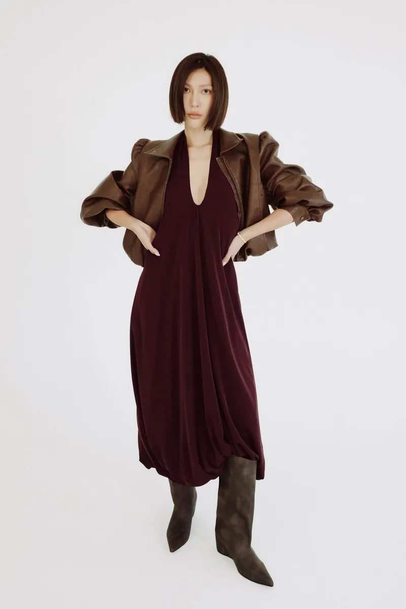 Doe: Molly Deep U Tie-Waist Blossom Dress