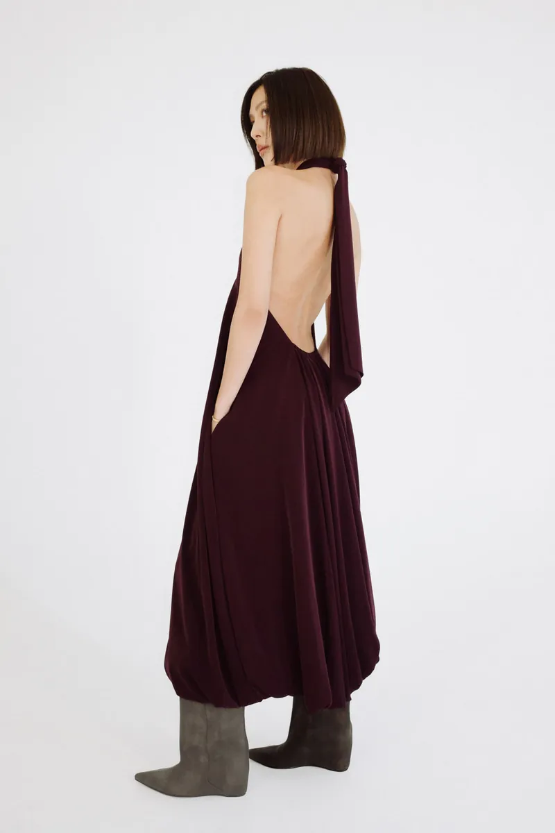 Doe: Molly Deep U Tie-Waist Blossom Dress