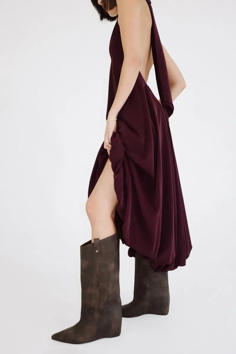 Doe: Molly Deep U Tie-Waist Blossom Dress