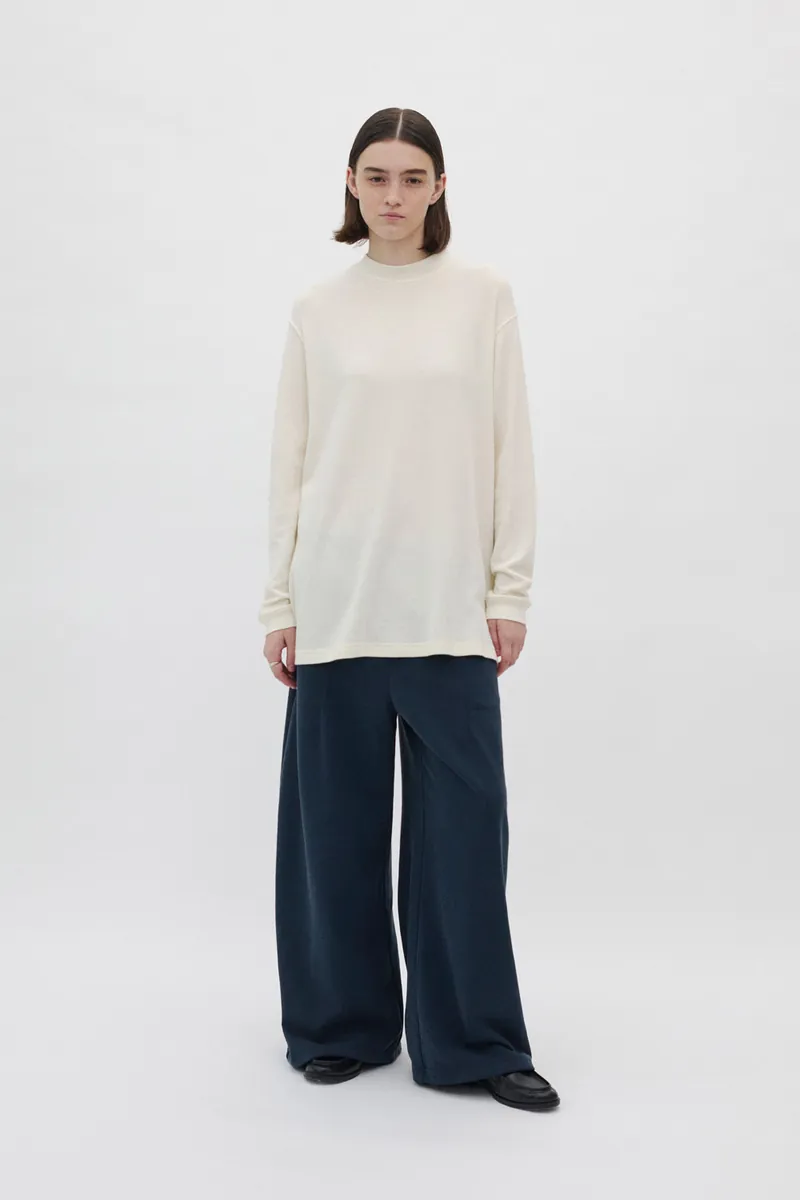 Gender Free 羊毛混紡小高領棉Tee(女)