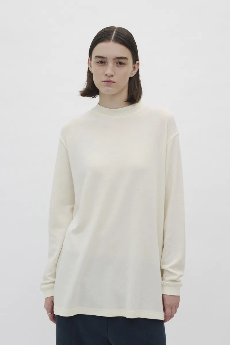 Gender Free 羊毛混紡小高領棉Tee(女)