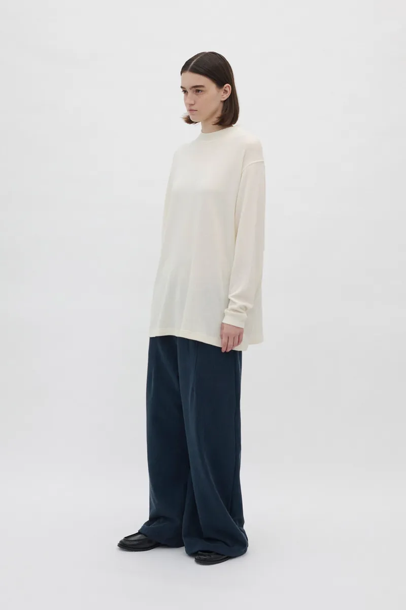 Gender Free 羊毛混紡小高領棉Tee(女)