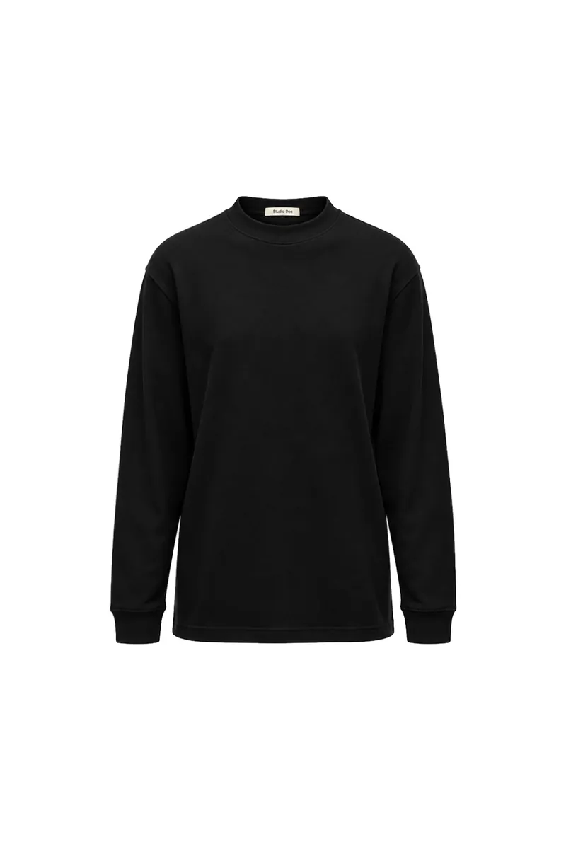 Gender Free 羊毛混紡小高領棉Tee(女)