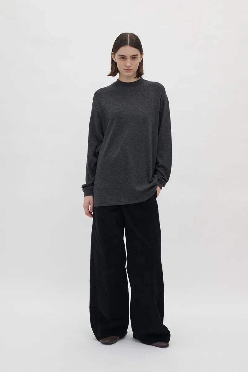Gender Free 羊毛混紡小高領棉Tee(女)