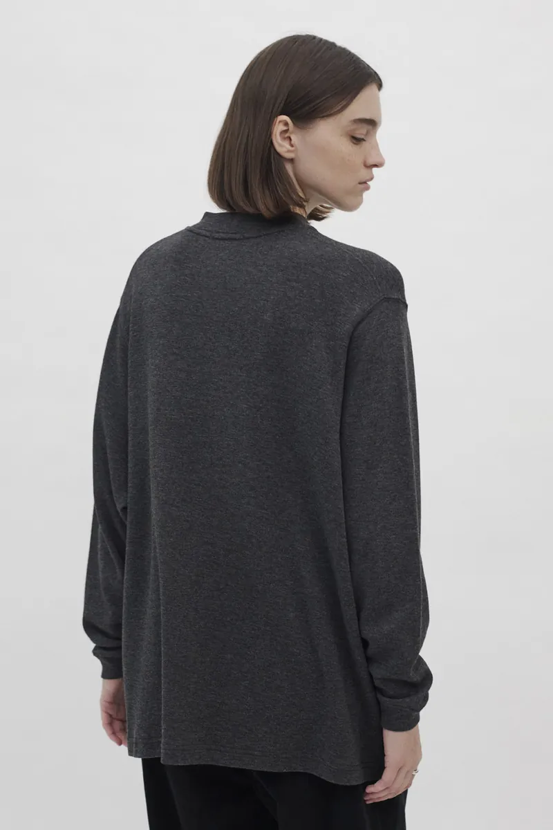 Gender Free 羊毛混紡小高領棉Tee(女)