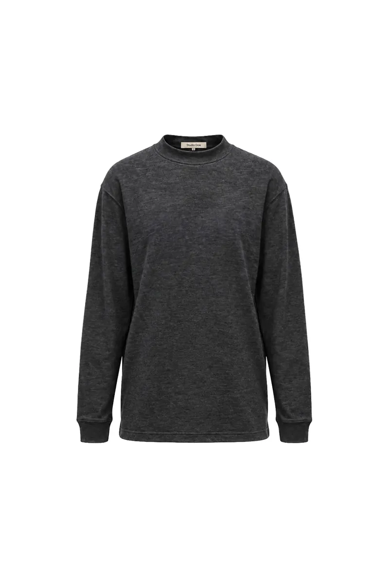 Gender Free 羊毛混紡小高領棉Tee(女)