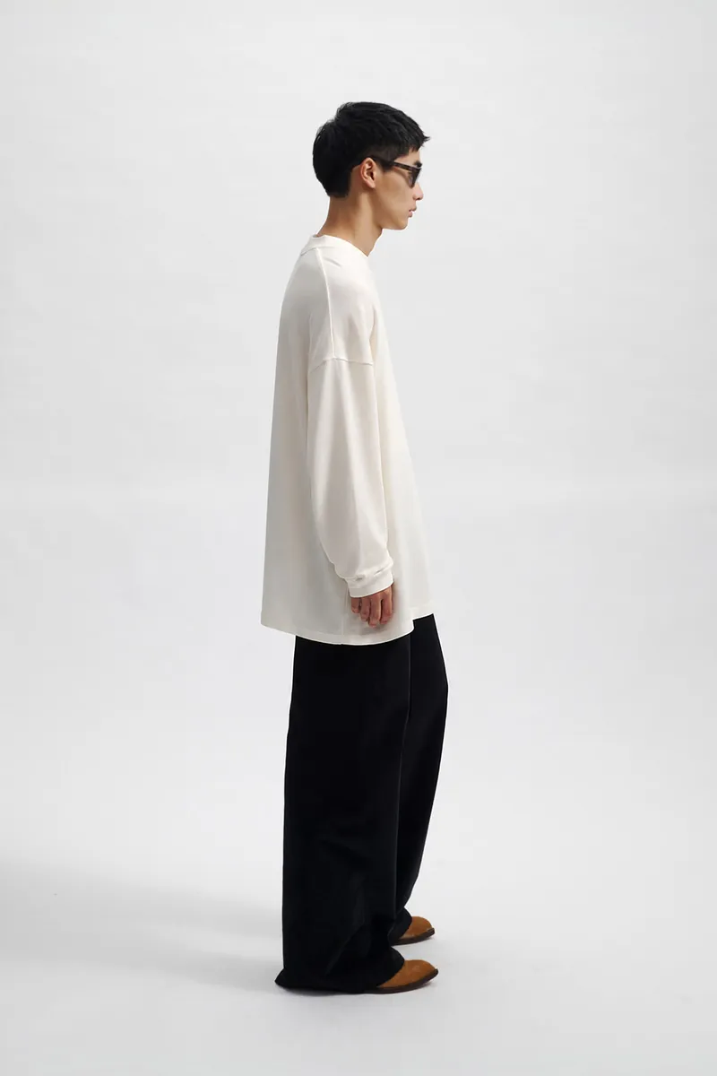 Gender Free 羊毛混紡小高領棉Tee(男)