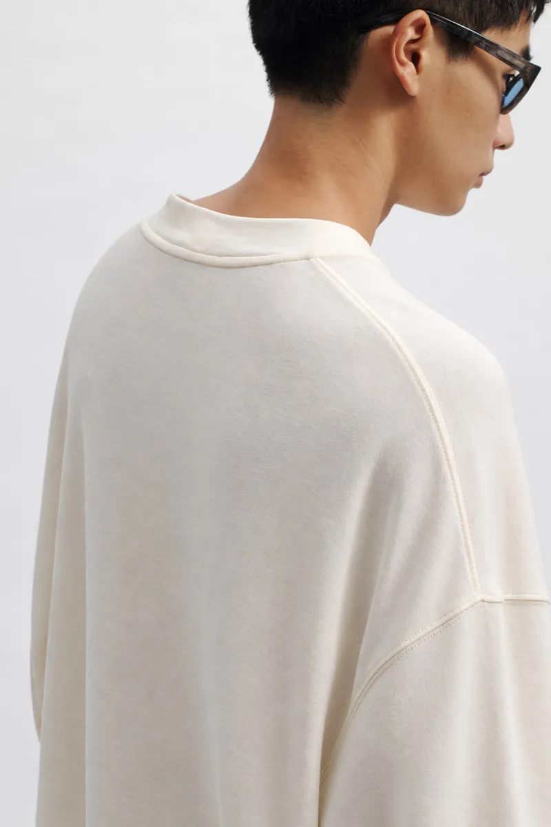 Gender Free 羊毛混紡小高領棉Tee(男)