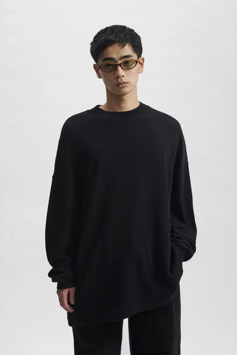 Gender Free 羊毛混紡小高領棉Tee(男)