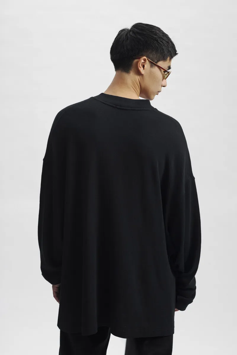 Gender Free 羊毛混紡小高領棉Tee(男)