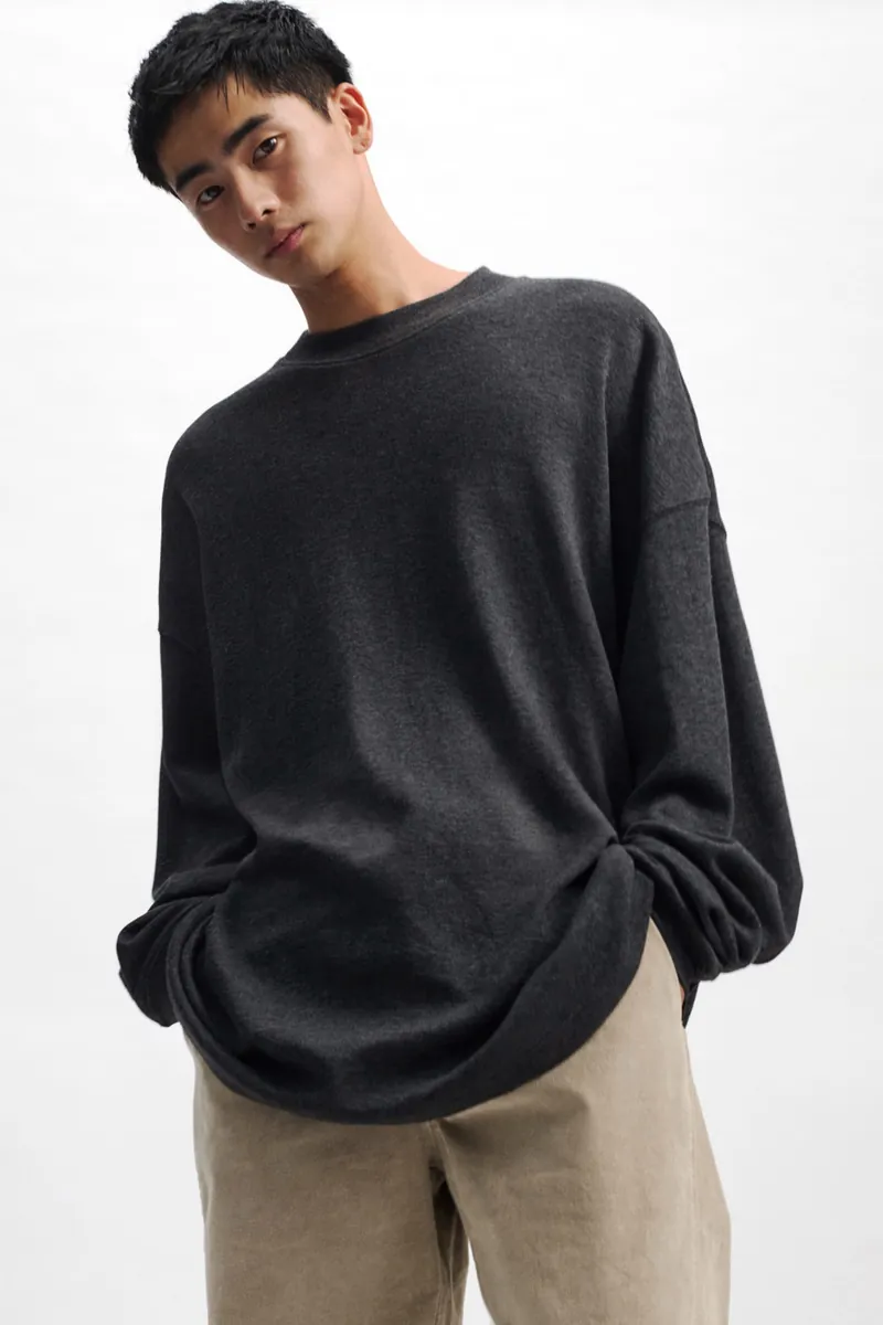 Gender Free 羊毛混紡小高領棉Tee(男)