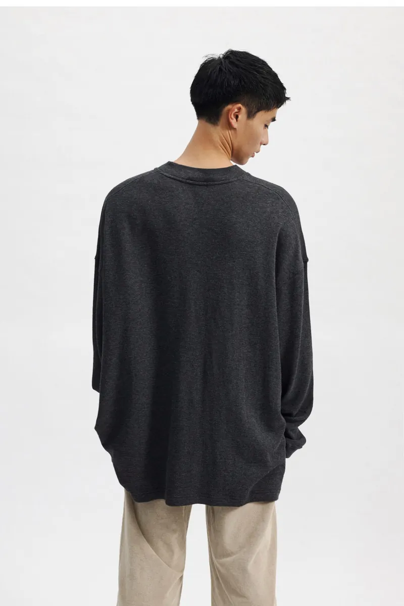 Gender Free 羊毛混紡小高領棉Tee(男)