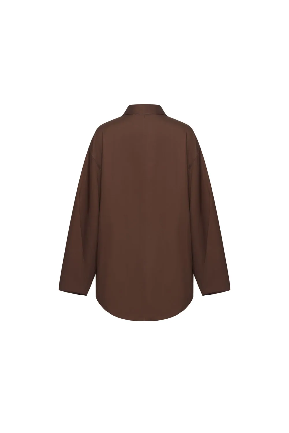 Curved Sleeve Shirt Jacket
