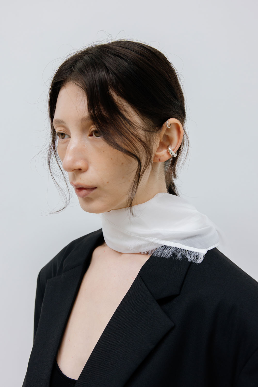 Studio Doe - frayed-edge lightweight shawl