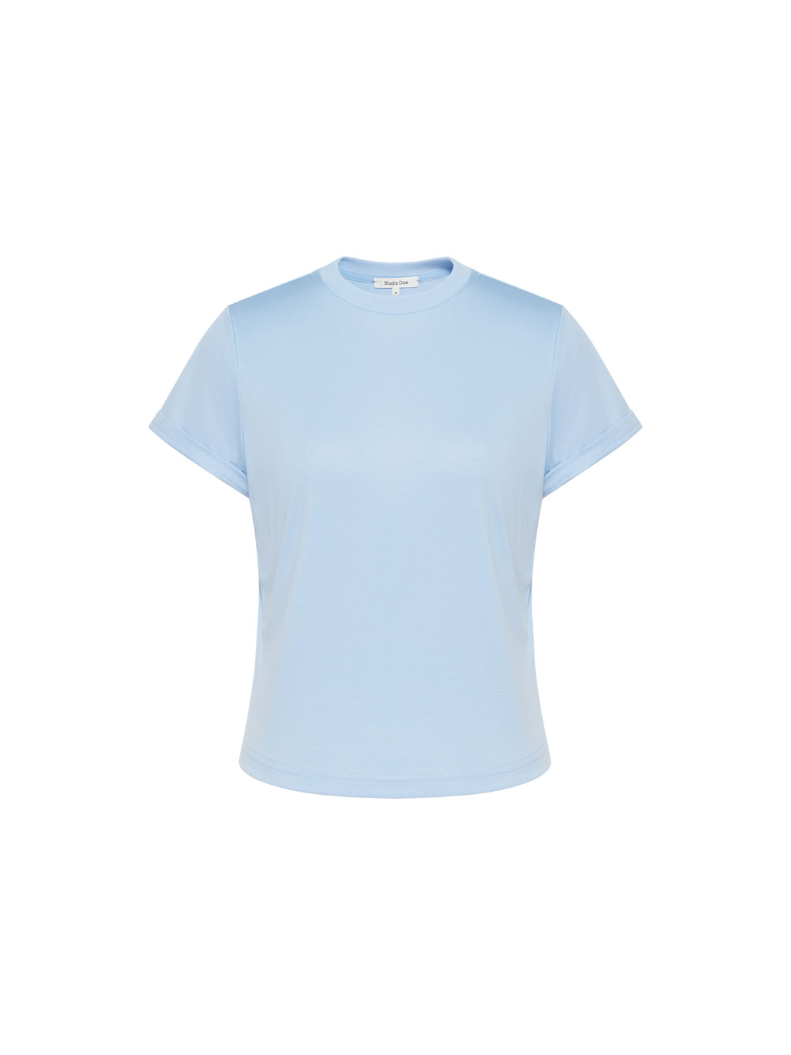 Studio Doe - Pima Cotton Minimal Stand-Collar Tee 2.0