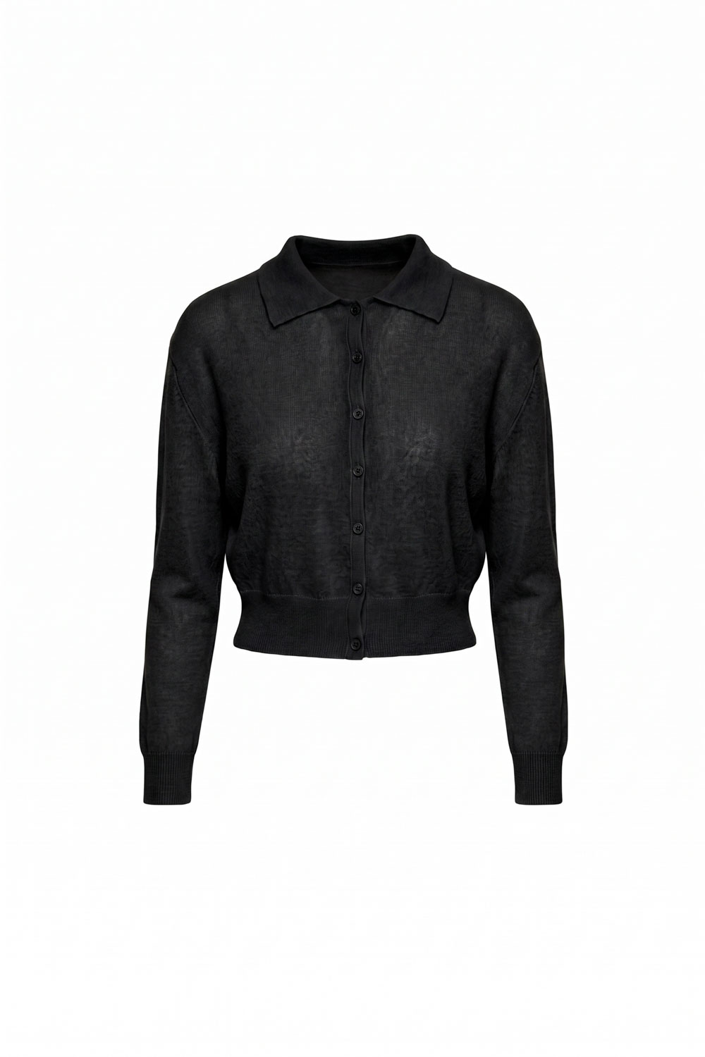 Studio Doe - Mohair Blend Notched Collar Button-Front Top