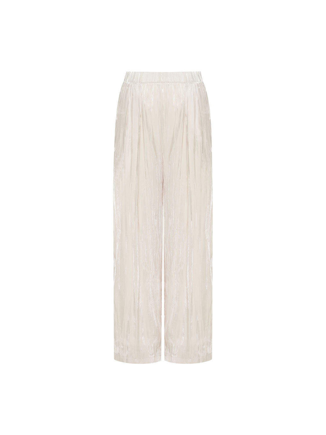 Studio Doe - rippled lightweight sheen pants - (pink beige)