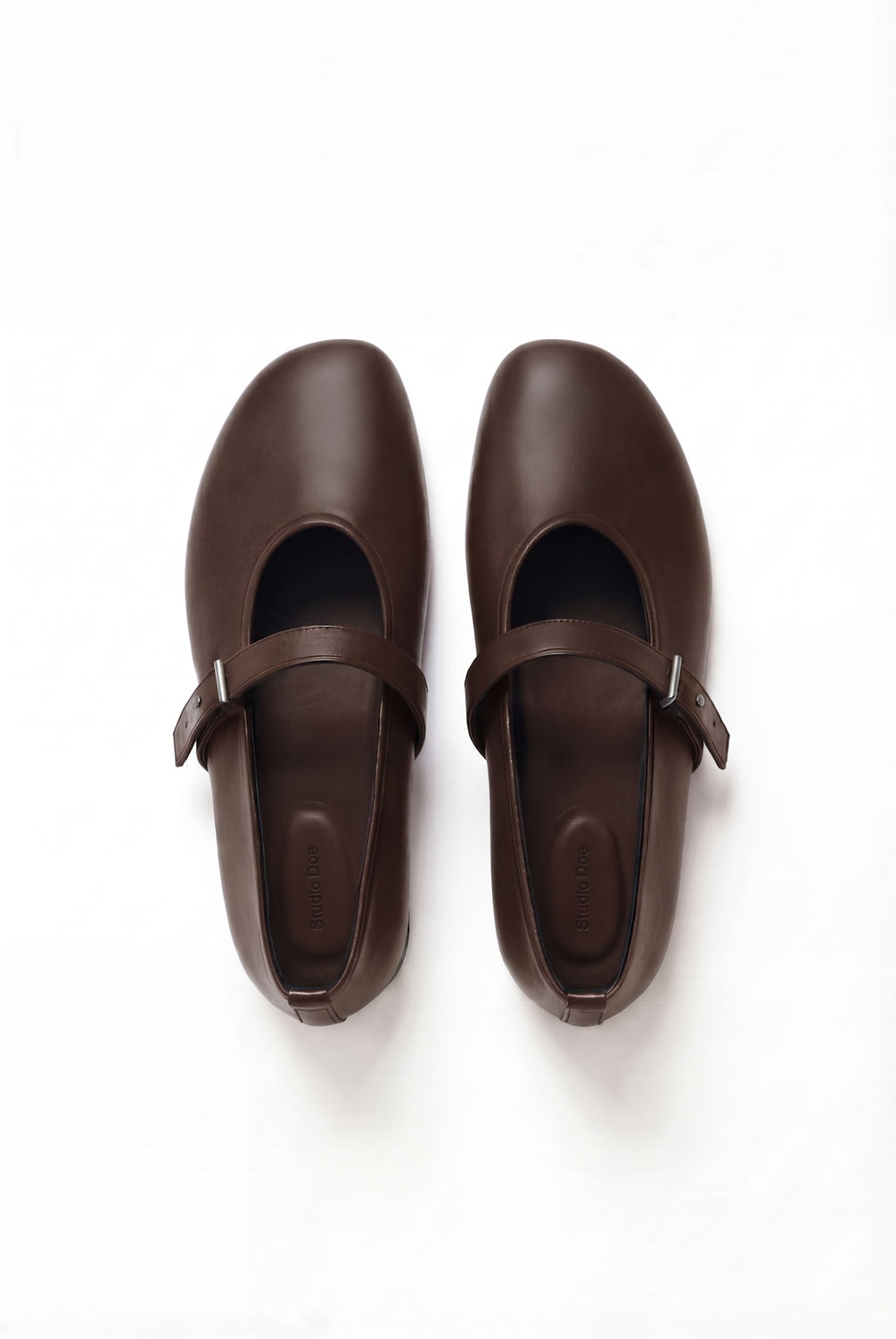 Studio Doe - Soft Arc Curved Leather Mary Janes