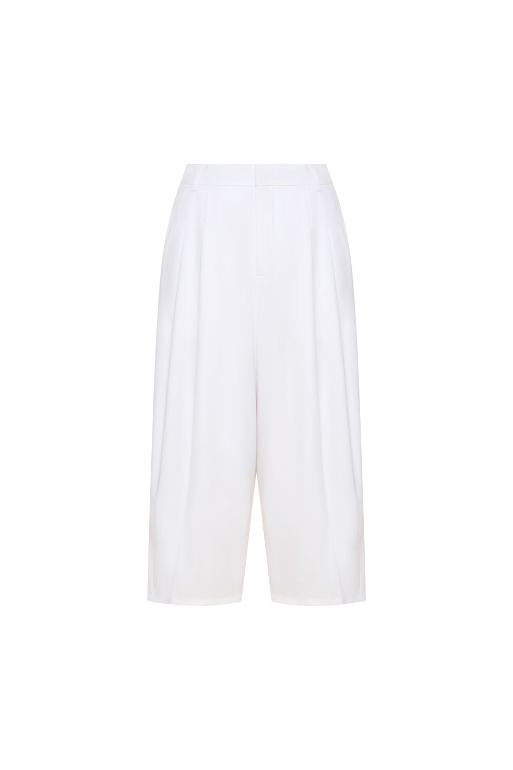 Studio Doe — Pleated cocoon eight-tenths dress pants